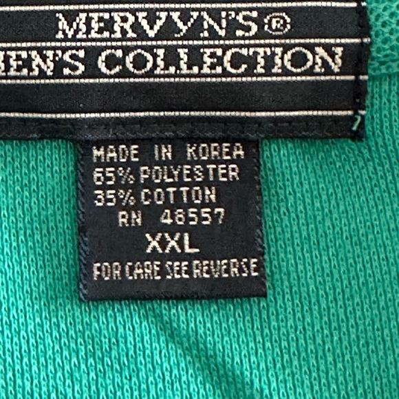 MERVYN’S VINTAGE MEN’S COLLECTION SHORT SLEEVE POLO SZ XXL - Picture 10 of 14